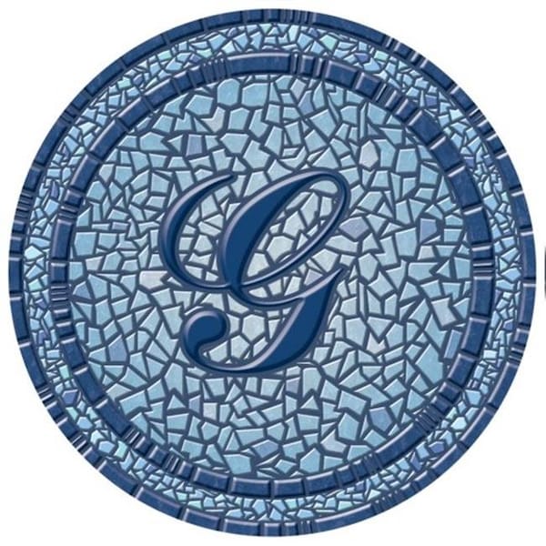 Lamatek Lamatek 67B00-0044G 29 in. dia. Monogram Mosaic Poolsaic Mat- G 67B00-0044G - main